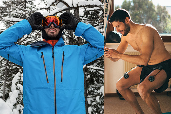 Vorbereitung zum Skifahren