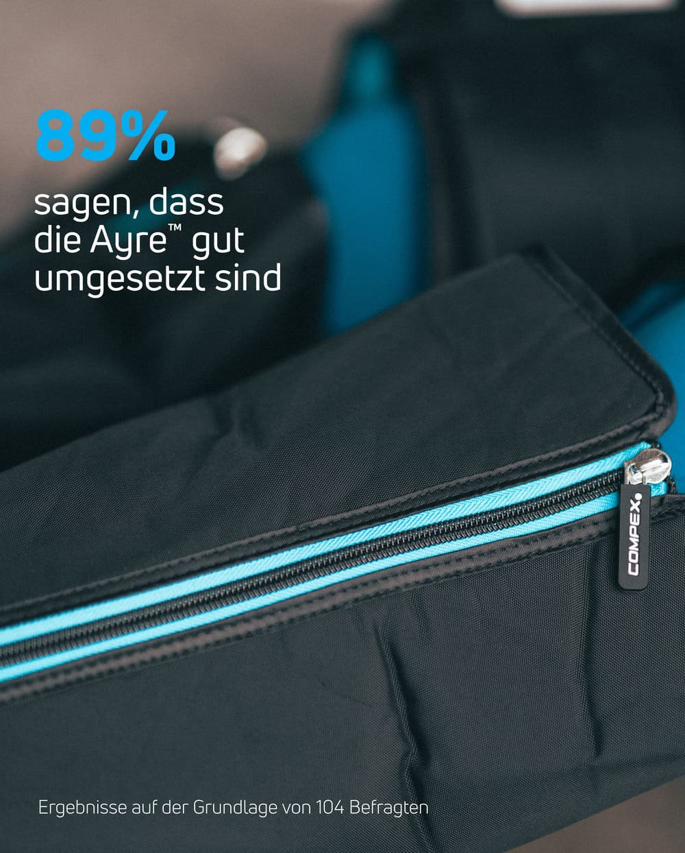 89% sagen, dass die Compex Ayre™ Recovery und Kompressionsboots gut umgesetzt sind