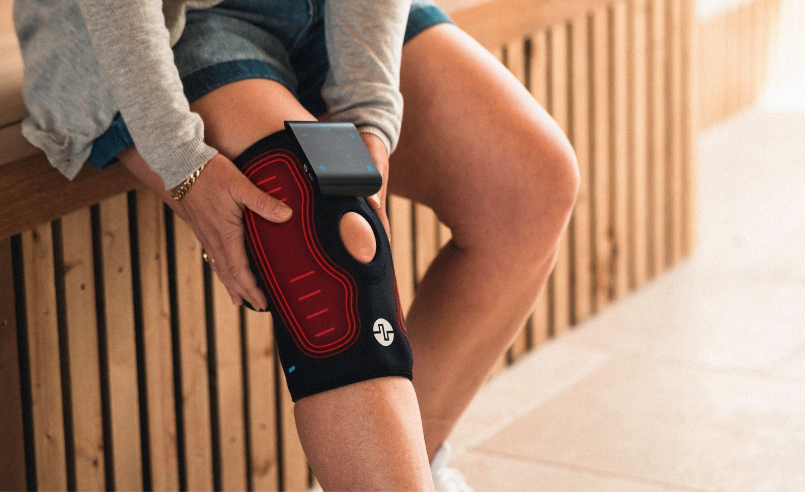 Genouillère ThermoTens Compex pour soulager l'arthrose du genou
