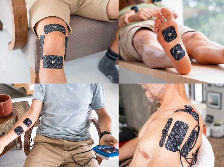 Treating tendinitis using electrostimulation