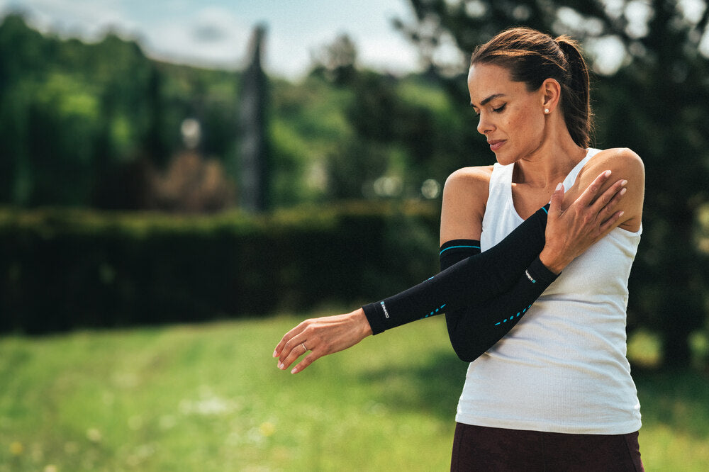 Support during exercise with the Compex Activ'® Arm Sleeves