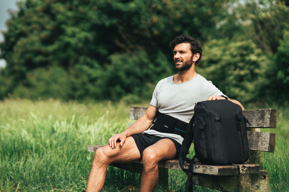 Support during exercise with the Compex Activ'® Back Belt