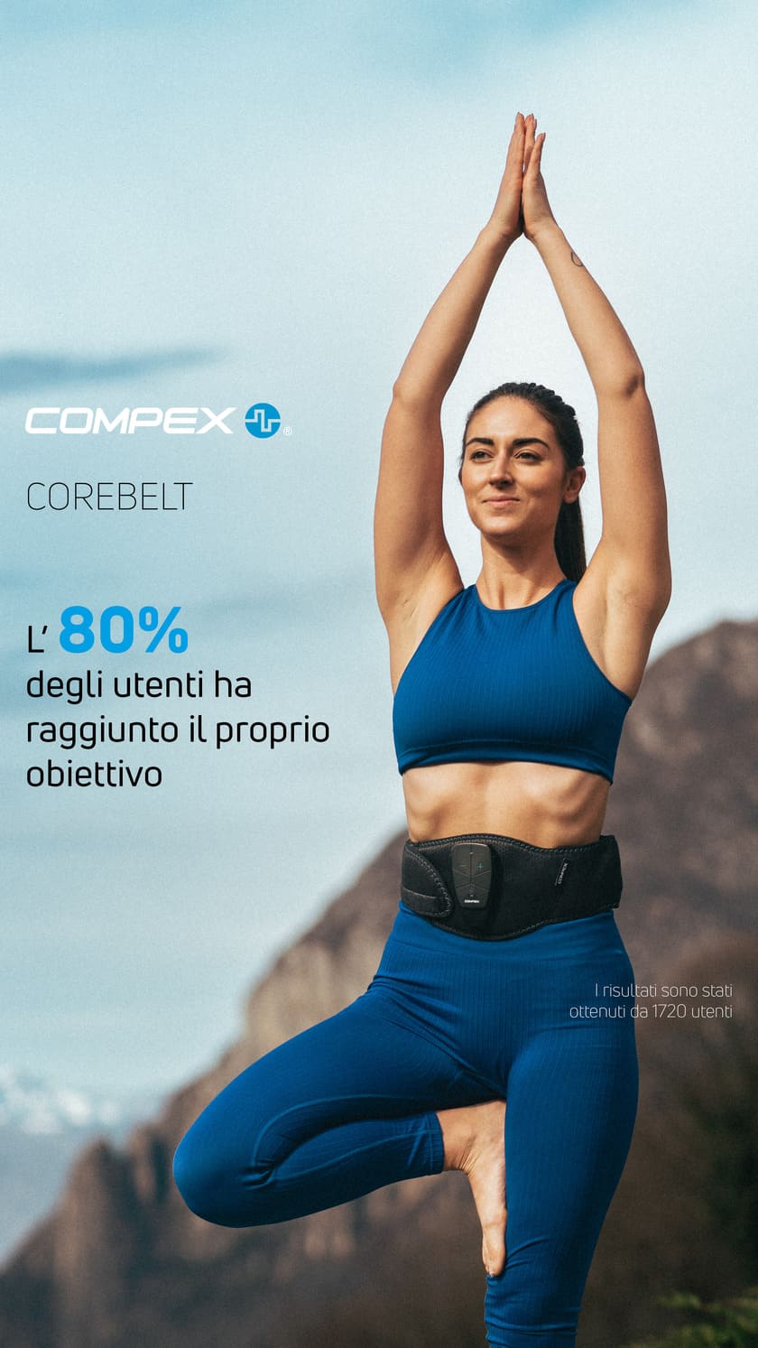 80% hanno raggiunto il loro obiettivo con la Compex Corebelt