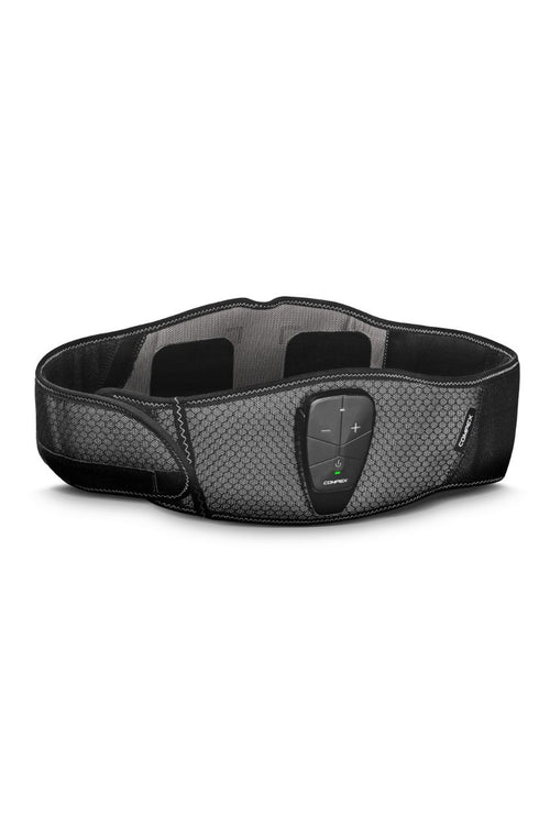 The Compex Corebelt 3.0 EMS muscle stimulator belt