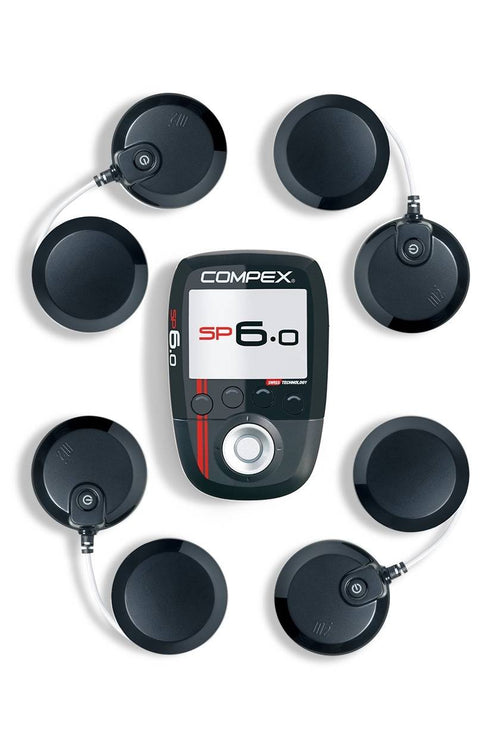 Compex SP 6.0 EMS muscle stimulator with its modules