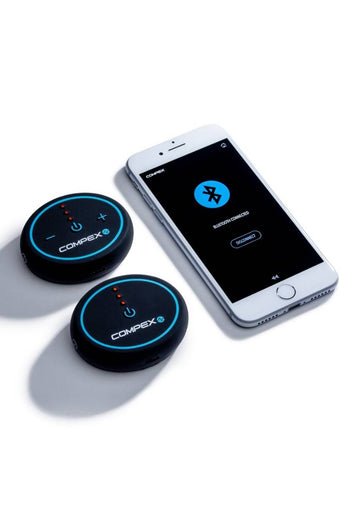 The Compex Mini EMS muscle stimulator