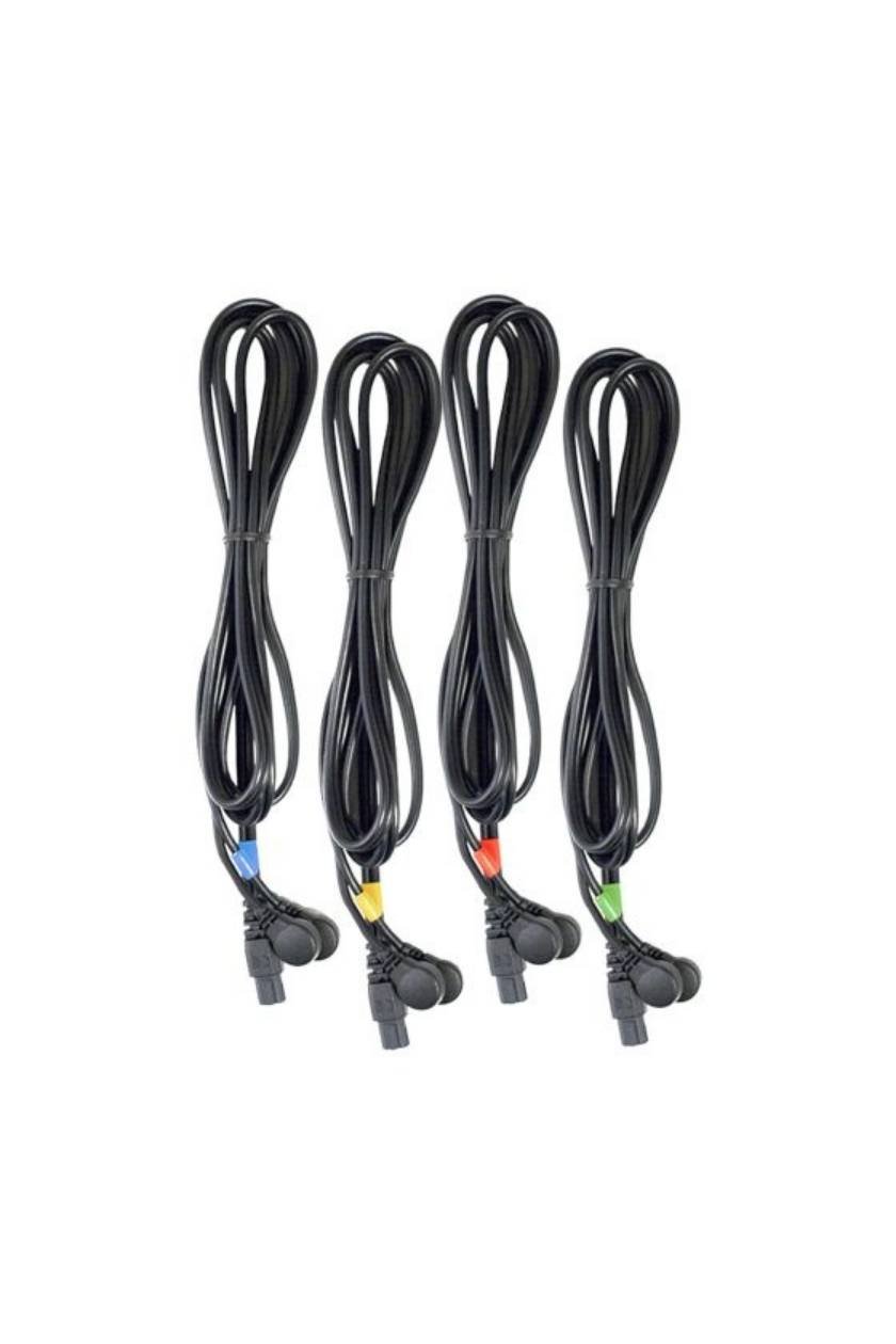 6p Snap Cables x4 for Wired EMS Muscle Stimulators | Compex