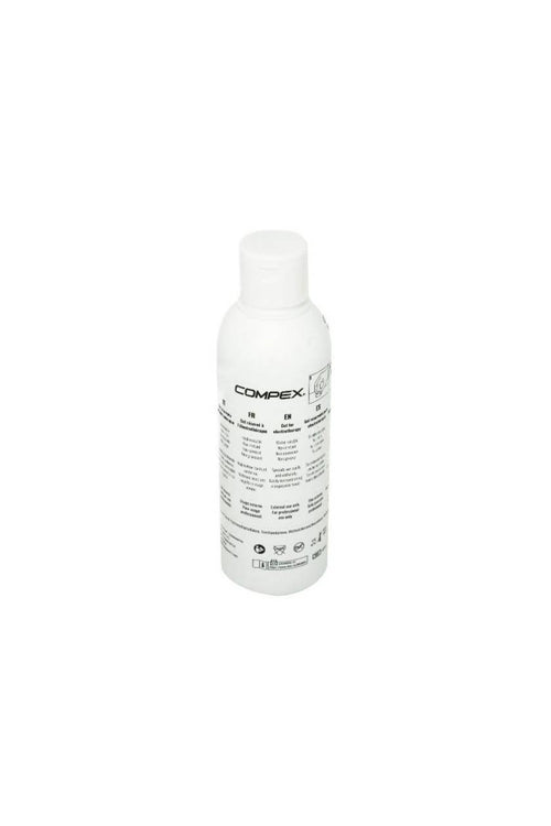 A bottle of Compex Electrode Gel