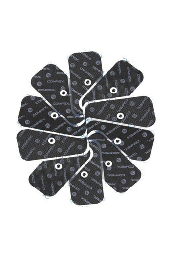 The Compex Recovery Electrode Pack - 10 packs of large 1-snap Compex electrodes