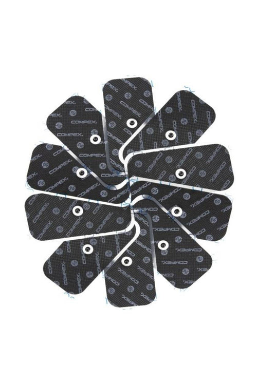 The Compex Recovery Electrode Pack - 10 packs of large 1-snap Compex electrodes
