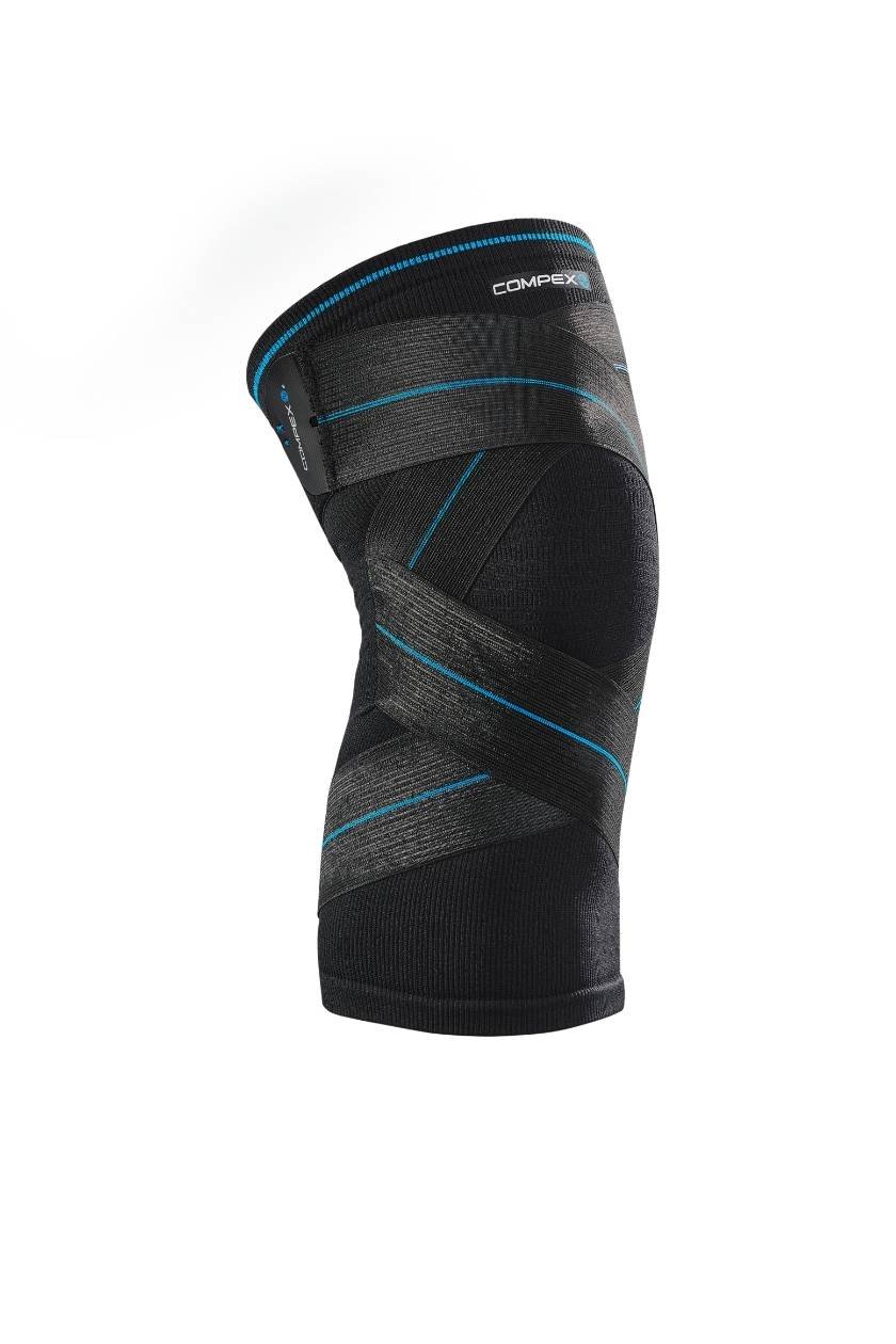 Compex Activ Knie Plus Kniebandage mit Kreuzgurten