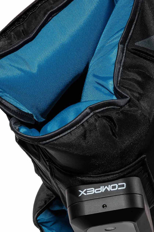 The top section of the Compex Ayre™ wireless compression boots