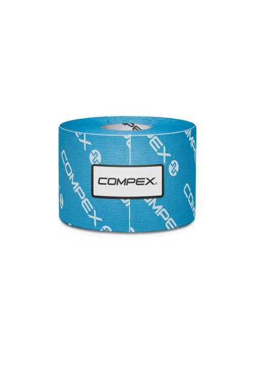 A roll of blue Compex K-Tape
