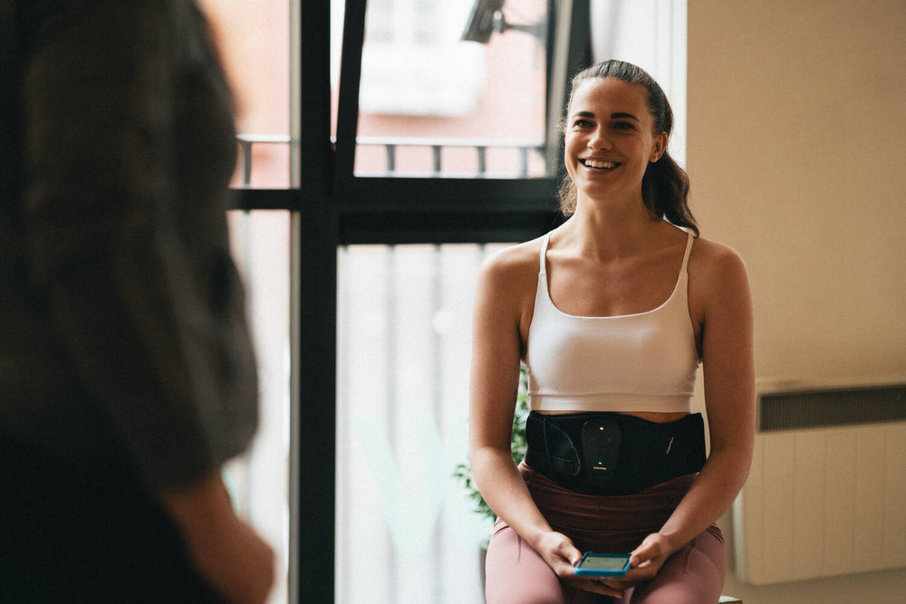 Improve your posture with the Compex Corebelt EMS muscle stimulator belt