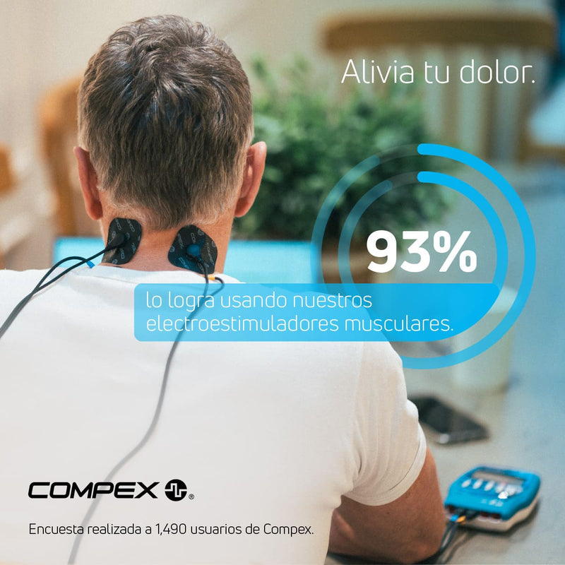 El 93 % de nuestros usuarios de estimulación muscular eléctrica utiliza el dispositivo para controlar el dolor