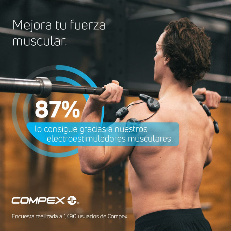 El 87 % notó un aumento de la fuerza al utilizar los eléctroestimuladores musculares Compex