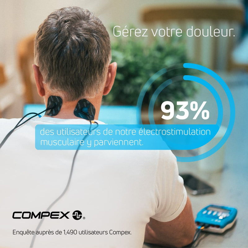 93 % de nos utilisateurs de stimulateurs musculaires électriques utilisent l'appareil pour gérer leur douleur