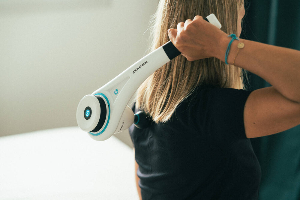 Improve range of motion with the Compex Fixx™ Mini massage gun