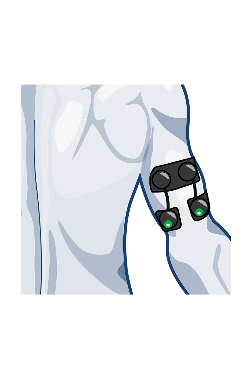 Tricep electrode placement for women with wireless Compex EMS muscle stimulator