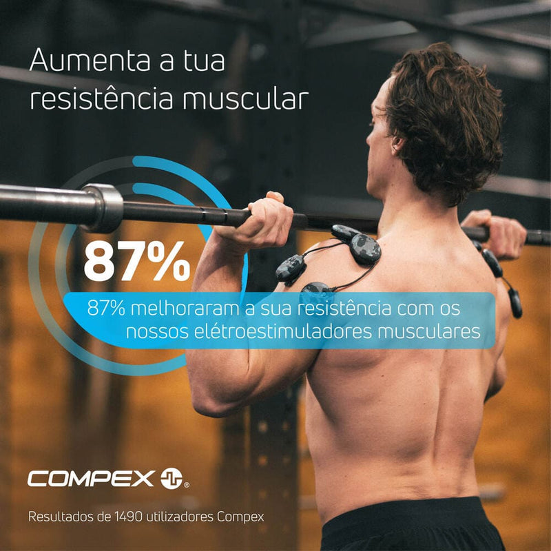 Aumenta a tua resistência muscular. 87% melhoraram a sua resistência com os nossos elétroestimuladores musculares.