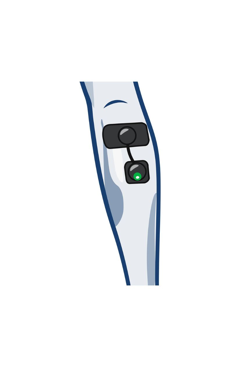 Calf (high) electrode placement for women with wireless Compex EMS muscle stimulator