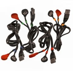 SATZ MIT COMPEX SNAP-KABEL 8P (SCHWARZ)