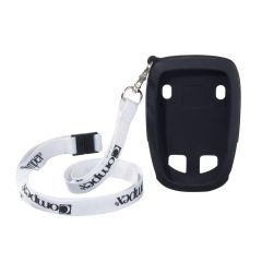Funda protectora negra para wireless con lanyard