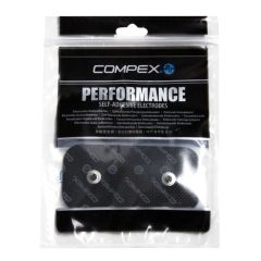 BLACK COMPEX EASYSNAP SELF-ADHESIVE ELECTRODES FOR MUSCLE STIMULATION - 50 X 100MM 2 SNAP