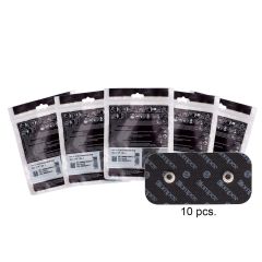 EASY SNAP ELECTRODES - 2IN X 4IN SINGLE SNAP - 2IN X 4IN - 5 PACK (10 ELECTRODES) - BLACK