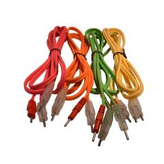Satz mit 4 Compex wire-kabeln neon