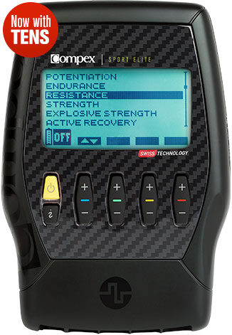 Compex Sport Elite Seal Black Muscle Stimulator + TENS