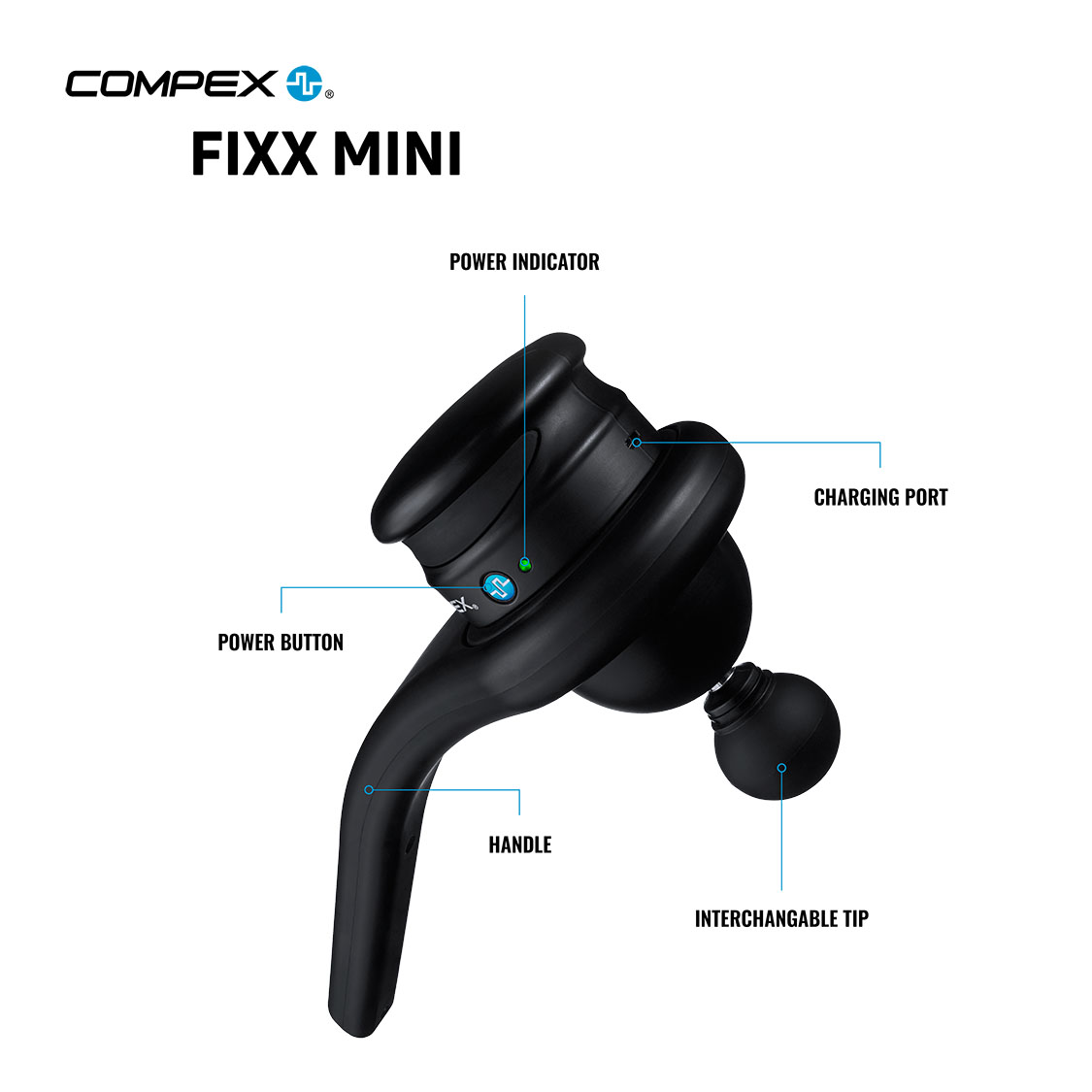 ONE Size Compex Unisex-Adult SCHWARZ Fixx Mini 