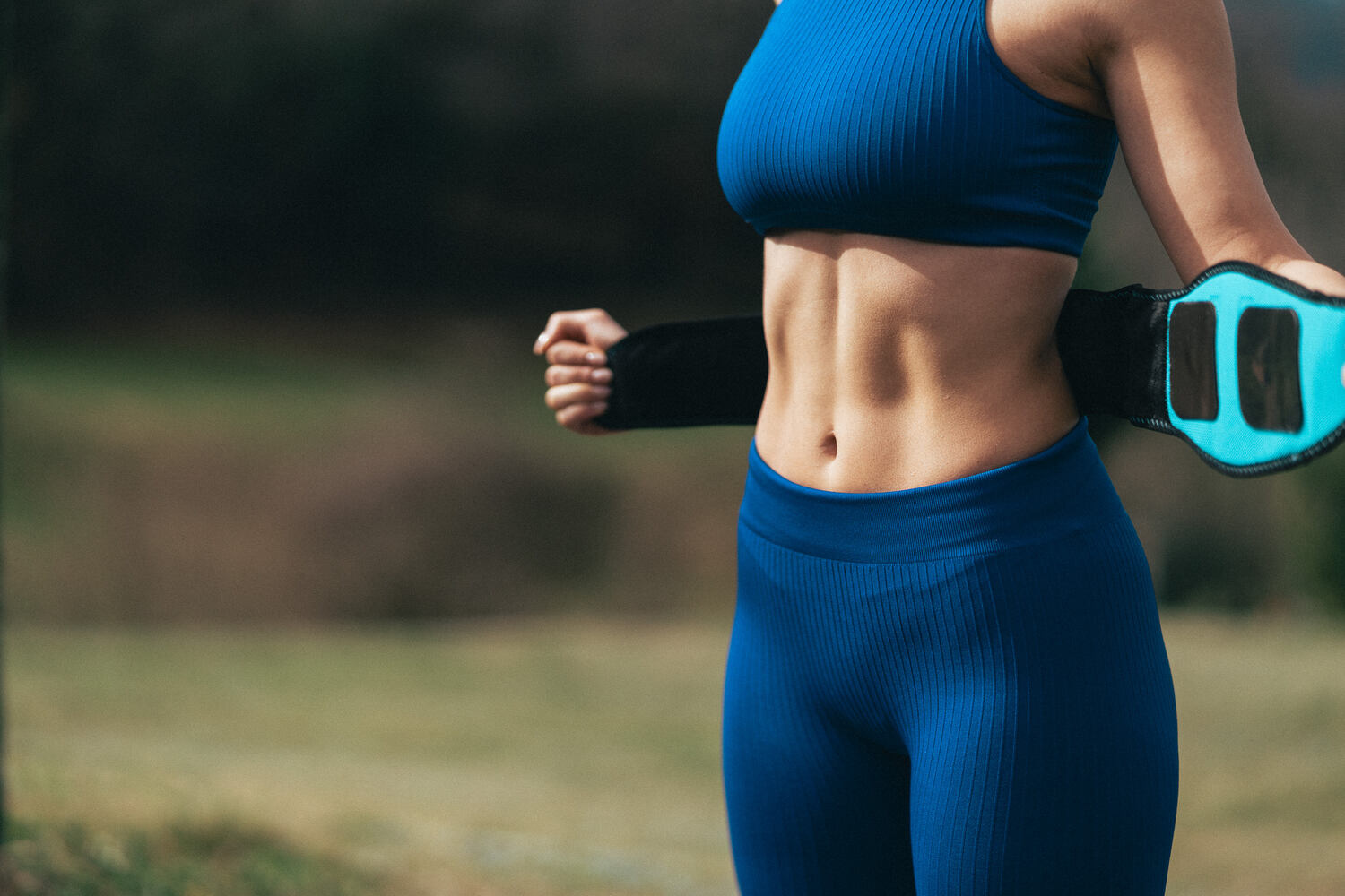 An images showing a strong core and Abs.